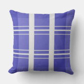 Oceaanblauw geruit buitenkussen (Voorkant)