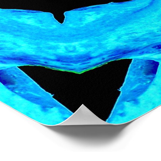 Oceaanblauw Poster (Hoek)