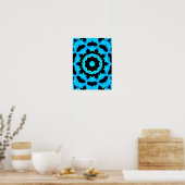 Oceaanblauw Poster (Keuken)
