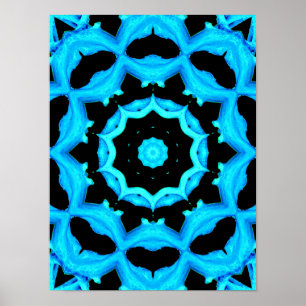 Oceaanblauw Poster