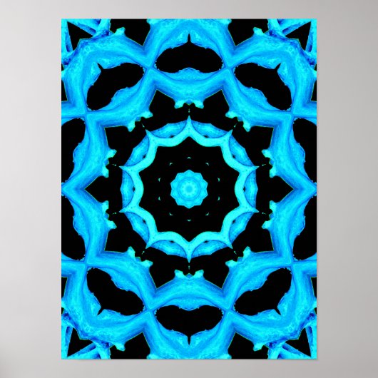 Oceaanblauw Poster (Voorkant)