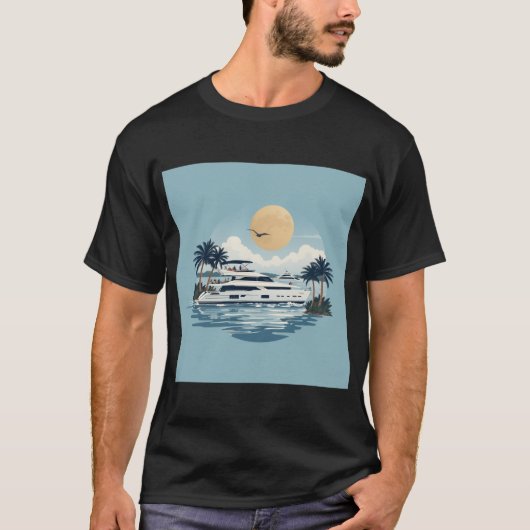 Oceaanblauw T-shirt (Voorkant)
