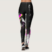 Oceaanblauwe haai 90 jaar '90 leggings (Achterkant)