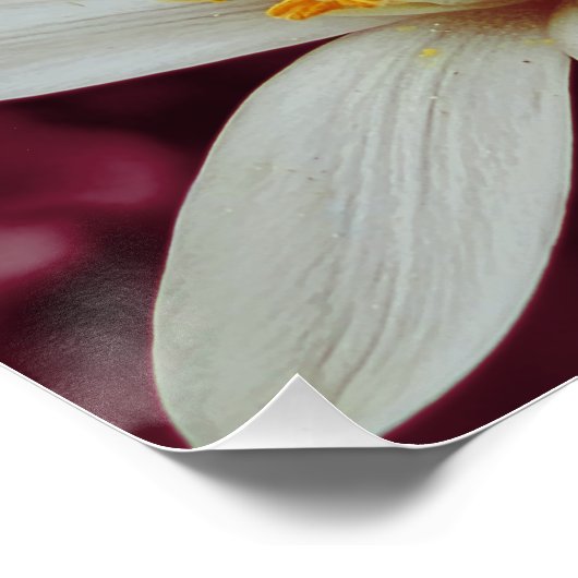 Oceaanbloem landschapskunst perfect poster (Hoek)