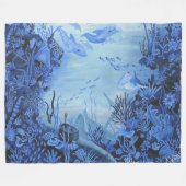oceaanbodem fleece deken (Voorkant (Horizontaal))