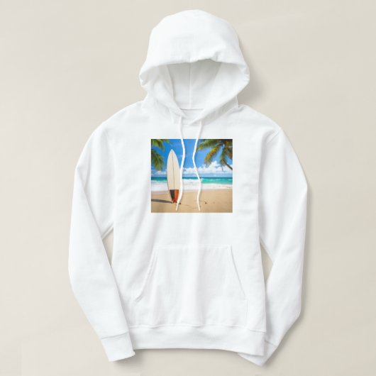 Oceaanbord met geweldig strand hoodie (Design voorkant)