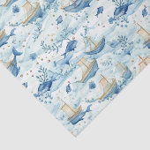 Oceaanboten met walvissen Decoupage Tissuepapier (Detail)