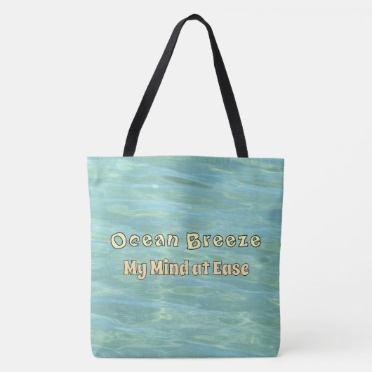 Oceaanbries, Geest in Rustige Stemming Tote Bag (Voorkant)
