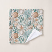 Oceaanbries Handdoek Trendy Kustbadkamer Uitzicht (Wasdoekje)