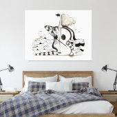 OCEAANCONCERT VOOR SOFIA  CANVAS AFDRUK (Insitu (Slaapkamer))