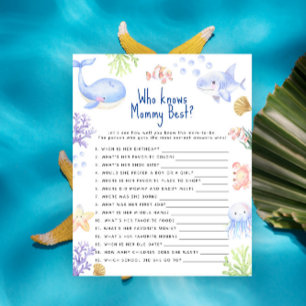 Oceaandier Onder het zee Wie kent mama het beste