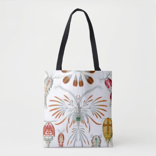  oceaandieren, Copepoda door Ernst Haeckel Tote Bag (Voorkant)