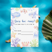 Oceaandieren - hoeveel vissen zitten er in de pot informatiekaartje