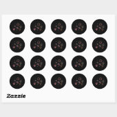 Oceaandieren Pastel Gradiënt Zeeleven Design Ronde Sticker (Vel)