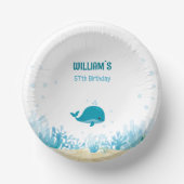 Oceaandieren, Walvis, Onder het Zee Partij Papieren Kommen (Voorkant)