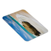 Oceaangetij kolkt op het strand magneet (Rechterzijde)