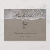 Oceaangetijden Bewaar de datum Aankondigingskaart (Voorkant)