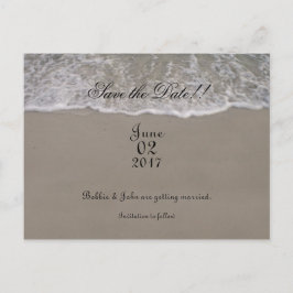 Oceaangetijden Bewaar de datum Aankondigingskaart