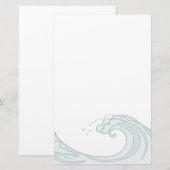 oceaangolf-briefpapier briefpapier (Voorkant / Achterkant)