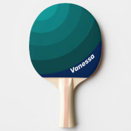 Oceaangolf Cirkel Streep met Naam Tafeltennisbatje