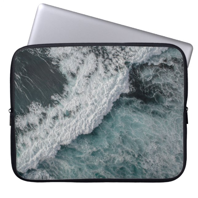 Oceaangolf Laptop Sleeve (Voorkant)