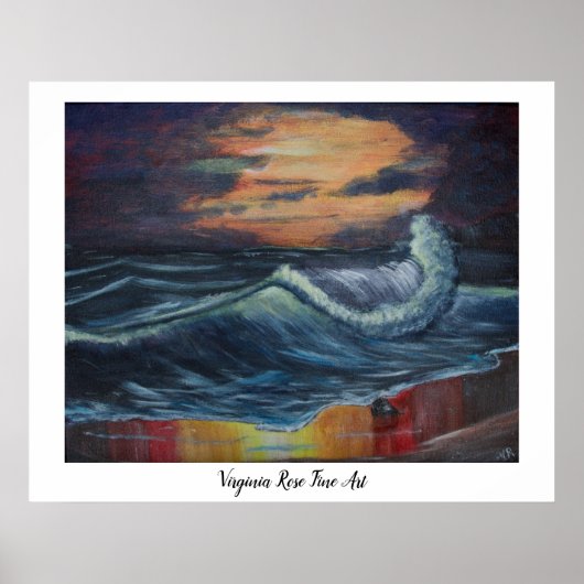 Oceaangolf Poster (Voorkant)