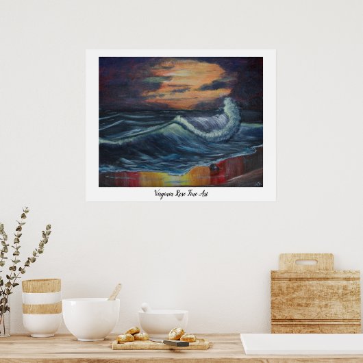 Oceaangolf Poster (Keuken)