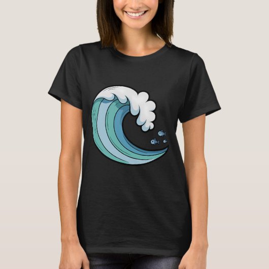 oceaangolf t-shirt (Voorkant)
