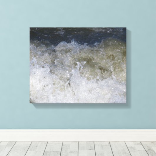 oceaangolfcanvas canvas afdruk (Insitu (Houten vloer))
