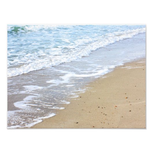 Oceaangolffoto Foto Afdruk (Voorkant)