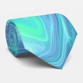 Oceaangolven Abstract Stropdas (Opgerold)