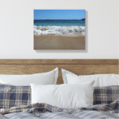 Oceaangolven bij Sand Beach III Canvas Afdruk (Insitu (Slaapkamer))