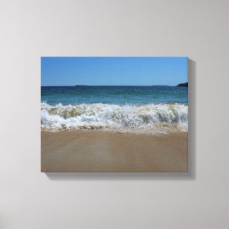 Oceaangolven bij Sand Beach III Canvas Afdruk