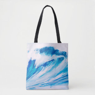 Oceaangolven: Blumarine Waterverf Beauty. Tote Bag