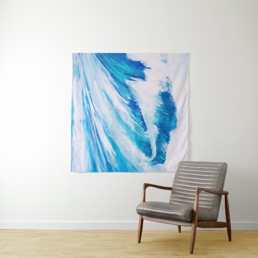 Oceaangolven: Blumarine Waterverf Beauty. Wandkleed (In Situ (horizontaal))