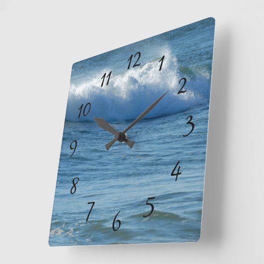 Oceaangolven breken vierkante klok (Hoek)