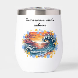 Oceaangolven, de omhelzing van wijn