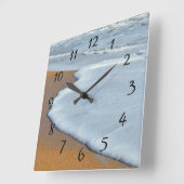 Oceaangolven die op surf breken vierkante klok (Hoek)