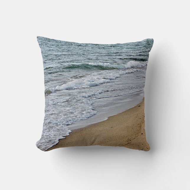 Oceaangolven en strand kussen (Voorkant)