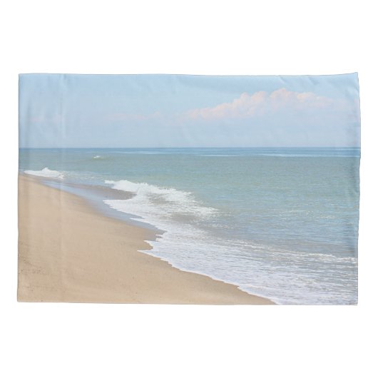 Oceaangolven en strand kussensloop (Achterkant)