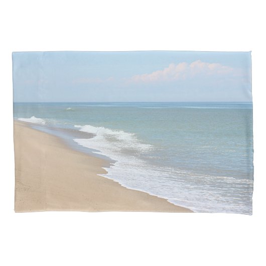 Oceaangolven en strand kussensloop (Voorkant)