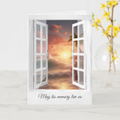 oceaangolven in raamsympathie kaart (Gele Bloem)