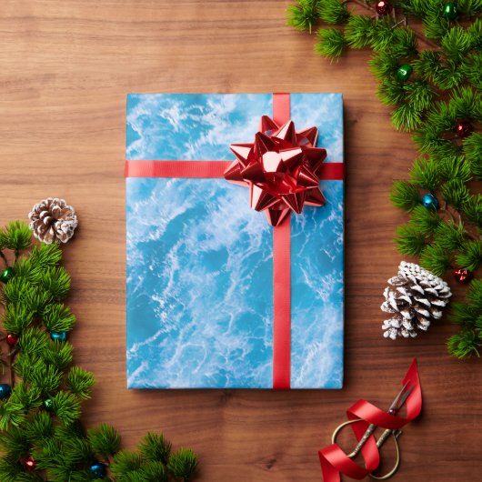 oceaangolven inpakpapier (Feestdagen Geschenken)