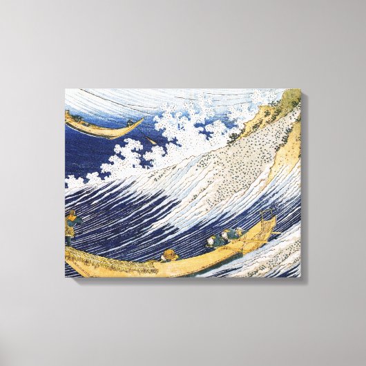 Oceaangolven, Katsushika Hokusai Canvas Afdruk (Voorkant)