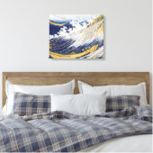 Oceaangolven, Katsushika Hokusai Canvas Afdruk (Insitu (Slaapkamer))