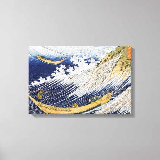 Oceaangolven, Katsushika Hokusai Canvas Afdruk (Voorkant)