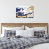 Oceaangolven, Katsushika Hokusai Canvas Afdruk (Insitu (Slaapkamer))