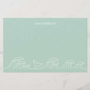 Oceaangolven kust kinder briefpapier