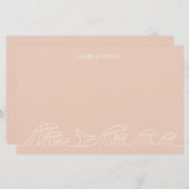 Oceaangolven kustmeisjes briefpapier (Voorkant / Achterkant)