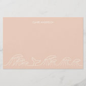 Oceaangolven kustmeisjes briefpapier (Voorkant)